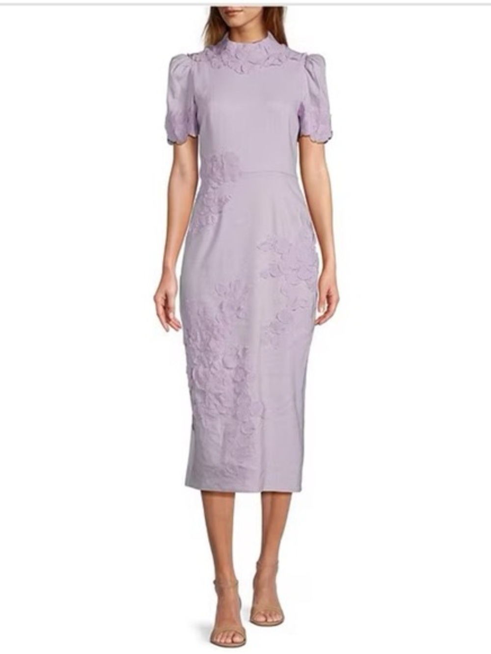 ANTONIO MELANI | Women's Elegant Lavender Midi Dress